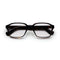 Quill Optical / Black Acetate & Clear Lens